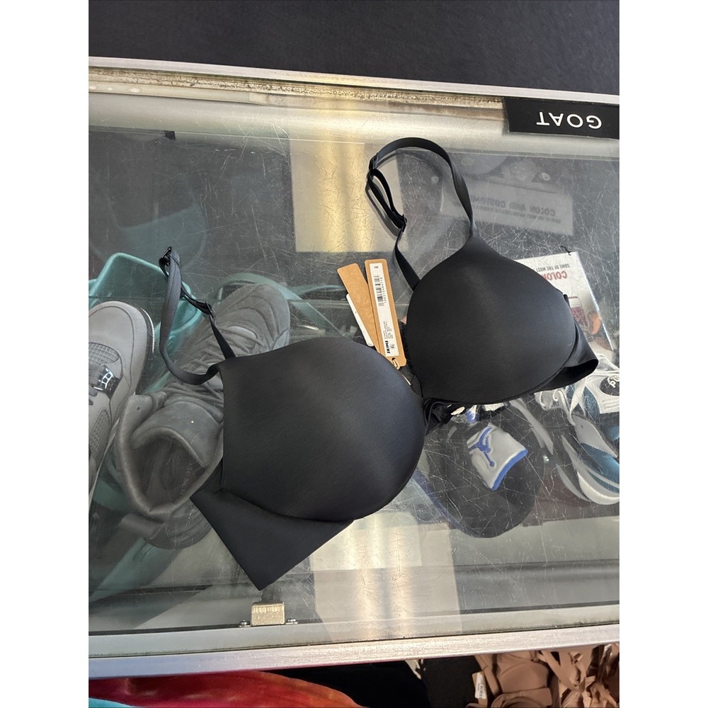 SKIMS Ultimate Push Up Plunge Bra Onyx  Size 34C New